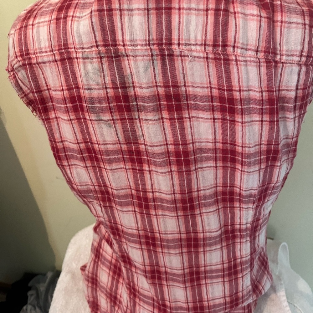 Blank NYC red  and White‎ Striped Top - Picture 2 of 4